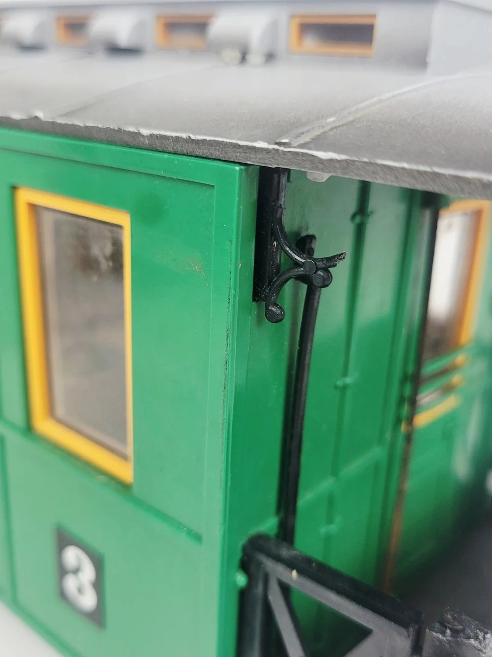 Vtg 70s LGB Lehmann 3010 Third Class Passenger Car G-Scale~Green~Western Germany